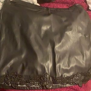 Leather skirt